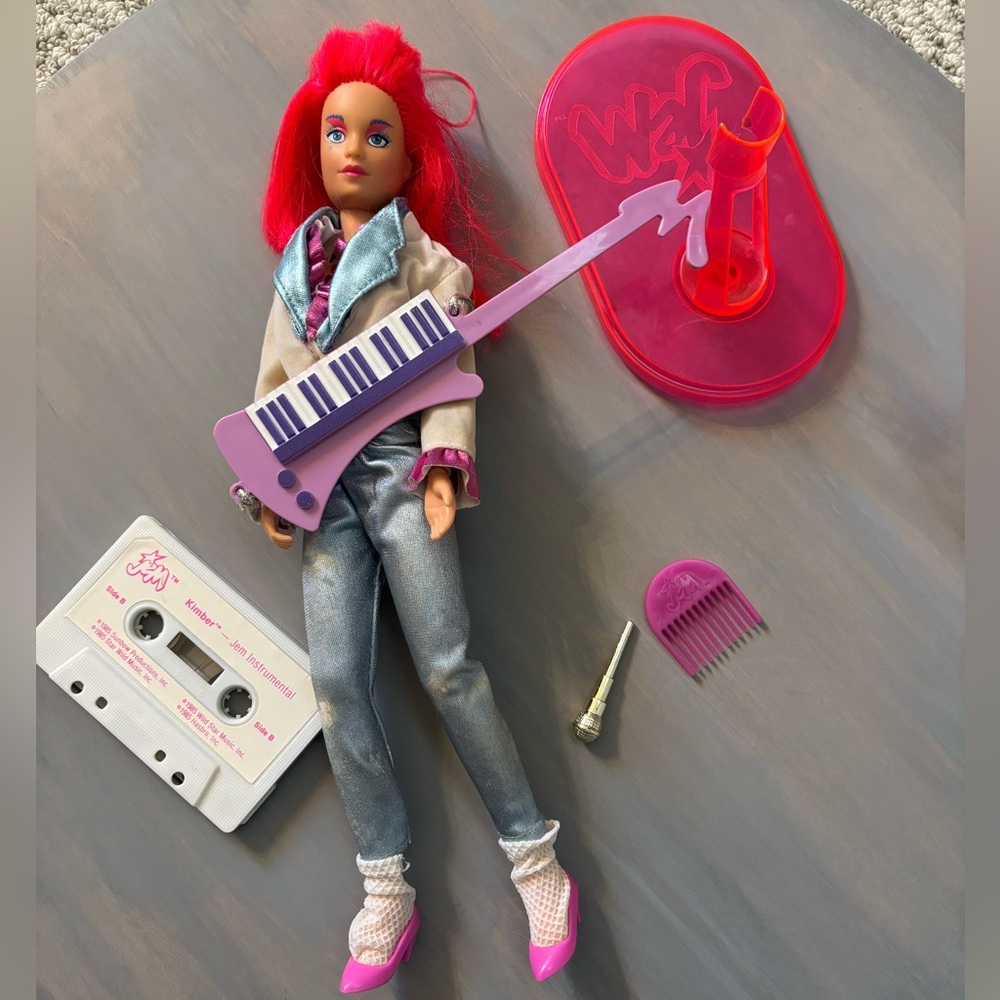 1985 Jem and the Holograms Kimber Doll Trulu Outrageous